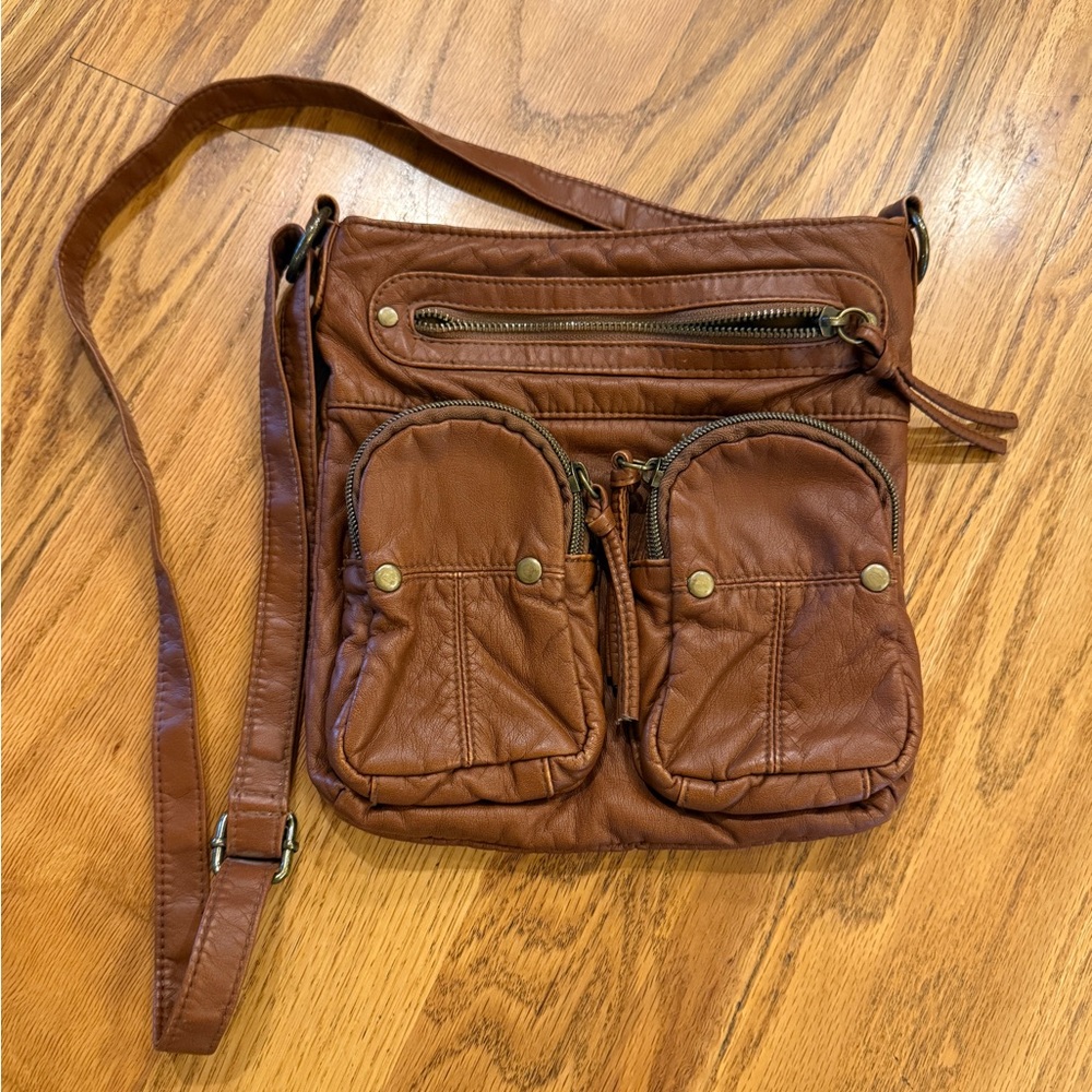 Mossimo Supply Co. Tan Messenger Bag